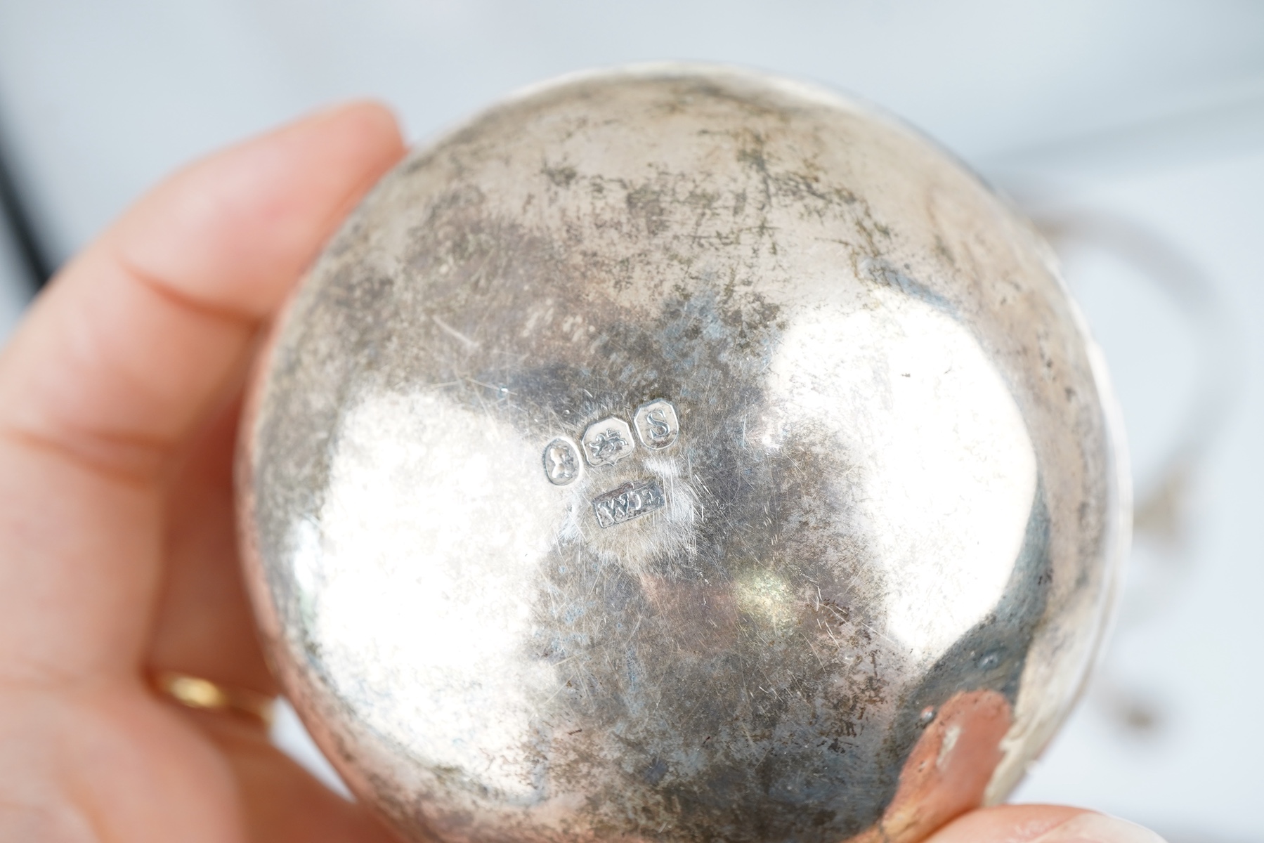 A William IV silver vegetable dish on stand with burner, maker possibly William Eaton
